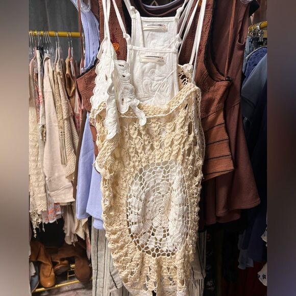 Anthropologie Pieced Crochet Knit Top NWOT - Picture 6 of 9